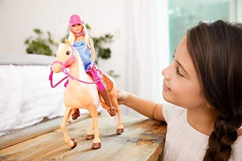 Mattel BARBIE lėlė ir jos žirgas, FXH13