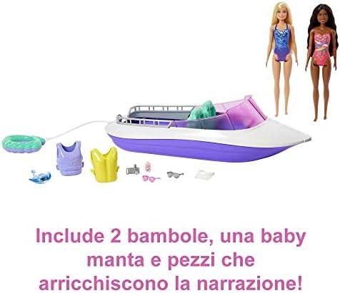 Barbie Barbės filmų rinkinys 2 lėlės + valtis