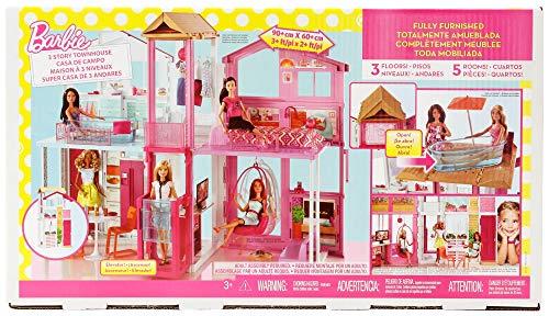 BARBIE barbės namas Malibu (3 aukštų), DLY32