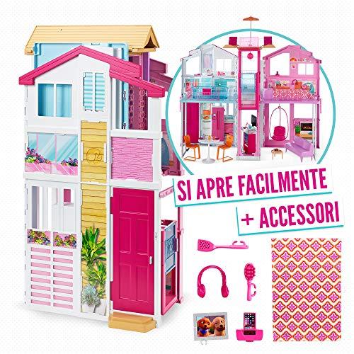BARBIE barbės namas Malibu (3 aukštų), DLY32