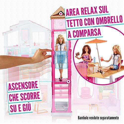 BARBIE barbės namas Malibu (3 aukštų), DLY32