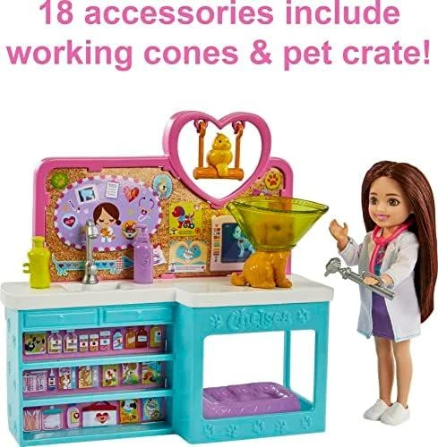 Barbie Chelsea Can Be Pet Vet Set HGT12 Mattel