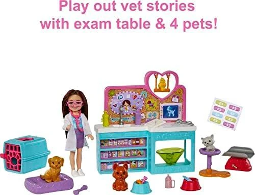 Barbie Chelsea Can Be Pet Vet Set HGT12 Mattel