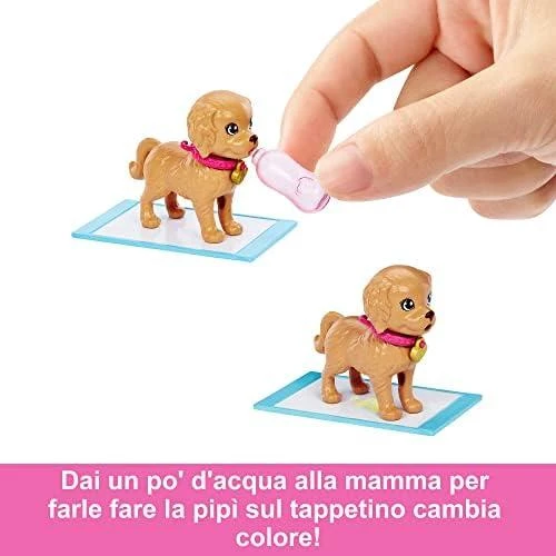 Mattel Lėlė Barbė šuniukų įvaikinimo žaidimų rinkinys