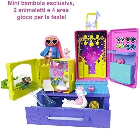 Papildoma lėlė Barbie Mattel – maža lėlė + augintiniai (HDY91)