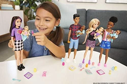 Barbie kapitono lėlių auklė + kūdikių aksesuarai GRP11 ZA5084