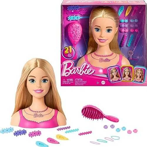 BARBIE stilizavimo galva – šviesūs plaukai (HMD88)