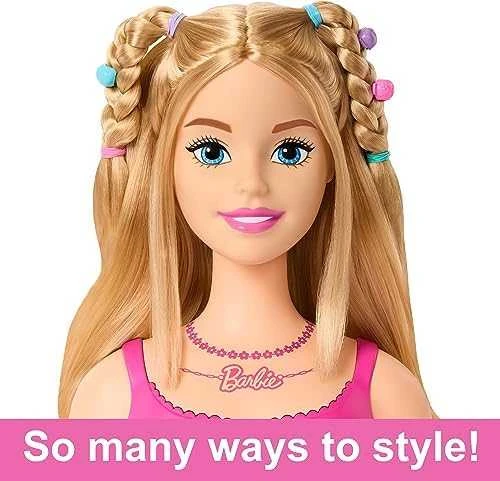 BARBIE stilizavimo galva – šviesūs plaukai (HMD88)