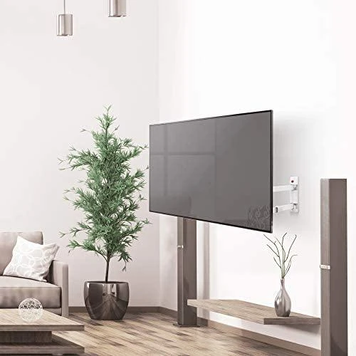 Laikiklis BARKAN 3400LW.W 65" lygiam/lenktam TV, 4 lankstų, sieninis, baltas