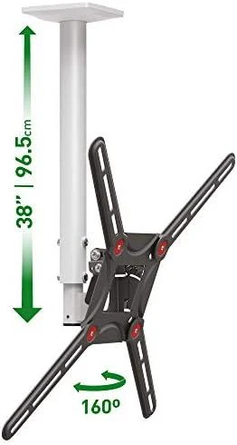 Barkan Flat/ Curved TV Ceiling Mount 3500 Lubinis laikiklis, Full motion, 29-63 ", Maksimalus svoris (talpa) 40 kg, Baltas