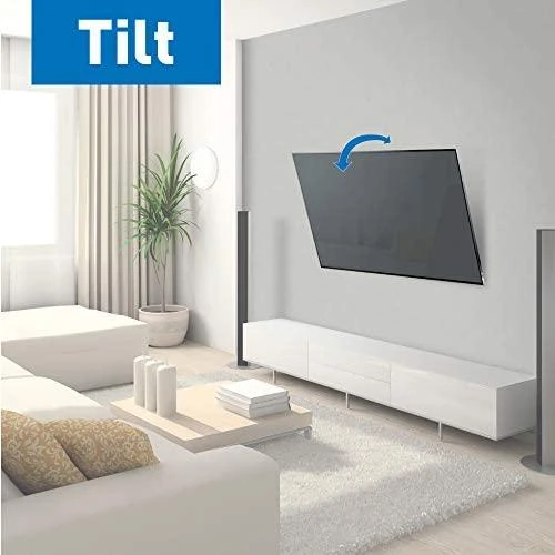 „Barkan 3 in 1 Combo“: plokščias / lenktas televizoriaus laikiklis prie sienos + ekrano valiklis + HDMI laidas CM310+ sieninis laikiklis, pakreiptas, 29–65 colių, maksimalus svoris (talpa) 50 kg, Juodas