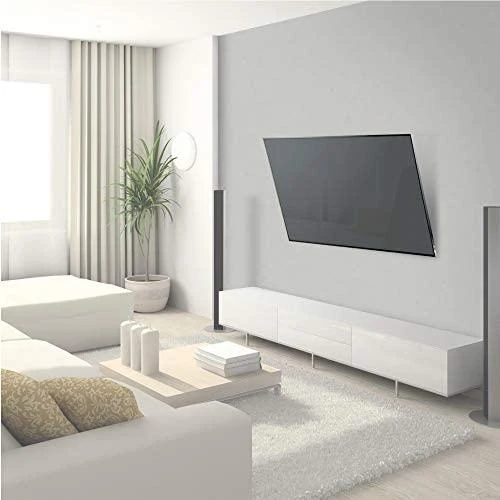 „Barkan 3 in 1 Combo“: plokščias / lenktas televizoriaus laikiklis prie sienos + ekrano valiklis + HDMI laidas CM310+ sieninis laikiklis, pakreiptas, 29–65 colių, maksimalus svoris (talpa) 50 kg, Juodas