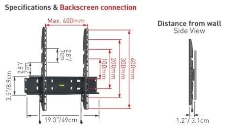 TV laikiklis BARKAN E30.B 56&34