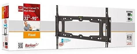 Laikiklis BARKAN E400+.B 32"-90" lenktam televizorius, fiksuotas, sieninis, juodas