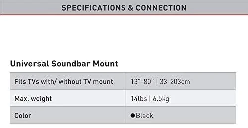 Laikiklis Barkan Soundbar Mount E820 Juodas