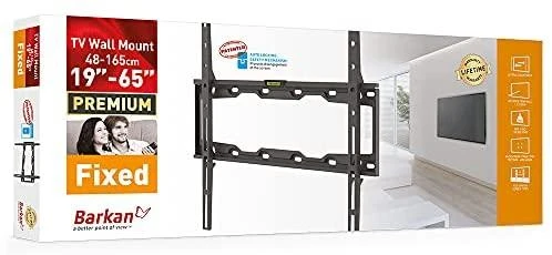 Laikiklis BARKAN E302+.B 29"-65" LED televizorius, fiksuotas, sieninis, juodas