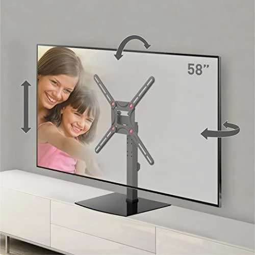 Laikiklis Barkan Floor stendas, Full motion, 29-58", Juodas