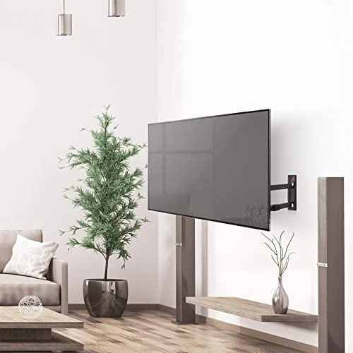 Laikiklis BARKAN 3400L.B 65" lygiam/lenktam TV, 4 lankstų, sieninis, juodas