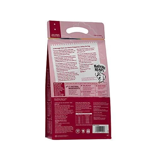 Barking Heads Golden Years senjorams (Vištiena/upėtakis/lašiša) 12kg