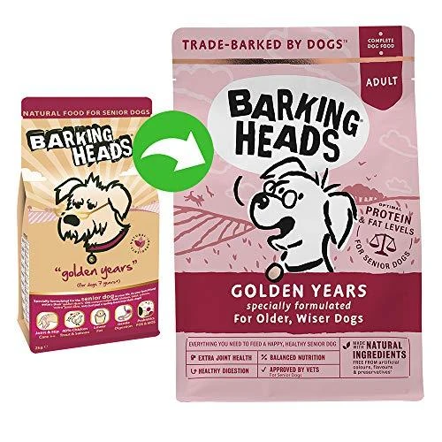 Barking Heads Golden Years senjorams (Vištiena/upėtakis/lašiša) 12kg