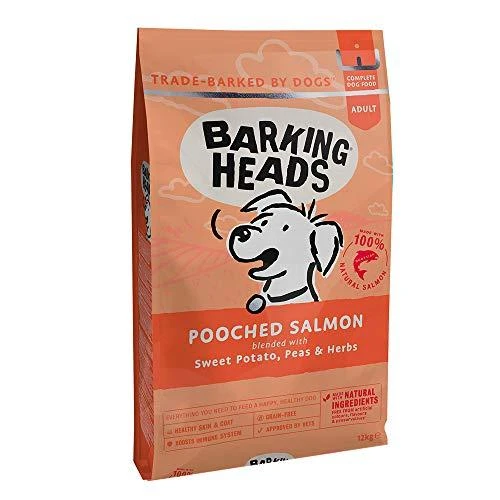 Barking Heads Hair Necessities lašiša pašaras šunims su lašiša 12kg
