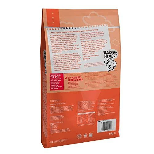 Barking Heads Hair Necessities lašiša pašaras šunims su lašiša 12kg