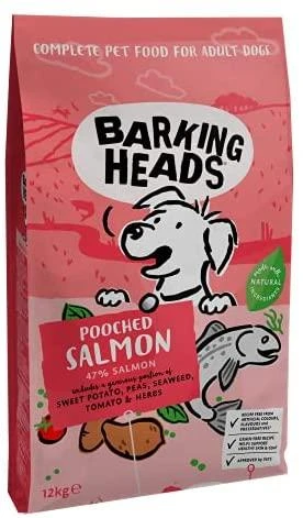 Barking Heads Hair Necessities lašiša pašaras šunims su lašiša 12kg