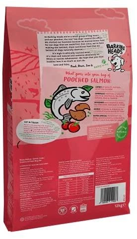 Barking Heads Hair Necessities lašiša pašaras šunims su lašiša 12kg