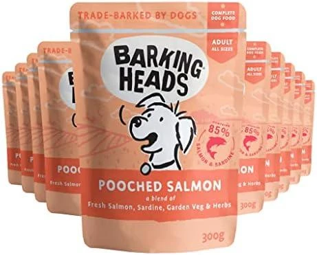 Barking Heads Pooched lašiša konservai šunims su lašiša 300g