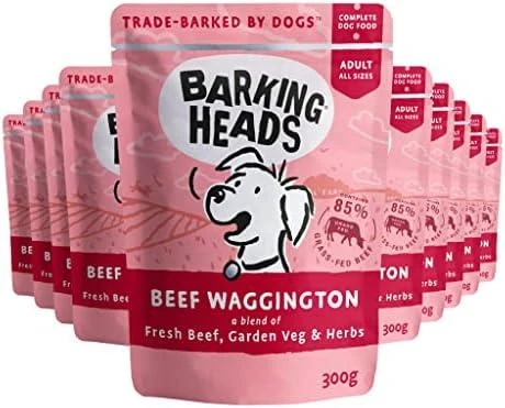 Barking Heads jautiena Waggington konservai šunims su jautiena 300g 10vnt