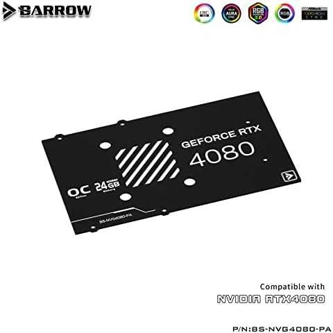 Barrow LRC 2.0 RTX 4080 Founders Edition Aurora, RGB, juodas – akrilinis
