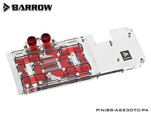 „Barrow LRC2.0“ pilno padengimo GPU „Vanduo“ blokas, skirtas „ASUS STRIX 3070 Aurora RGB“ (akrilas)