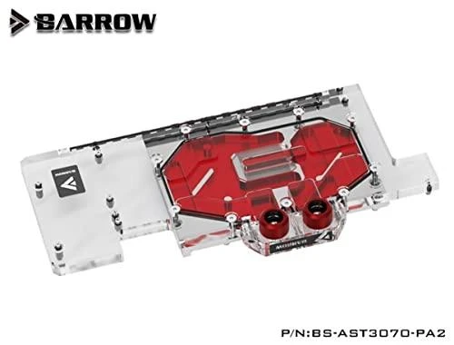 Barrow Barrow LRC2.0 visos aprėpties GPU Vanduo Block, skirtas ASUS TUF 3070 Aurora RGB – akrilas