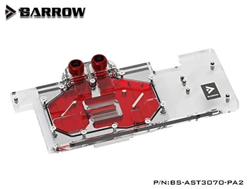 Barrow Barrow LRC2.0 visos aprėpties GPU Vanduo Block, skirtas ASUS TUF 3070 Aurora RGB – akrilas