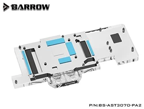 Barrow Barrow LRC2.0 visos aprėpties GPU Vanduo Block, skirtas ASUS TUF 3070 Aurora RGB – akrilas