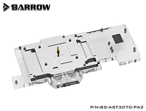 Barrow Barrow LRC2.0 visos aprėpties GPU Vanduo Block, skirtas ASUS TUF 3070 Aurora RGB – akrilas