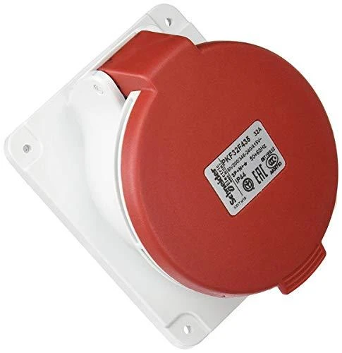 Schneider Fiksuotas lizdas 5P 32A 400V raudona IP44 (PKF32F435)