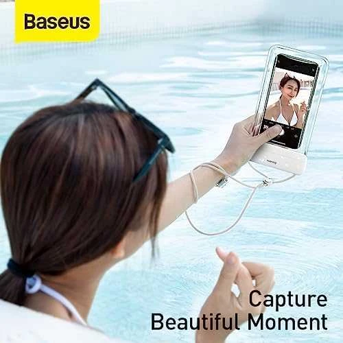 Baseus Universalus vandeniui nepralaidus IPX8 dėklas telefonams iki 7.2"