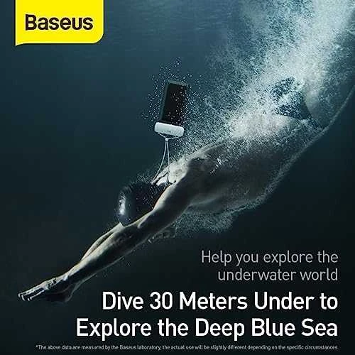 Baseus Universalus vandeniui nepralaidus IPX8 dėklas telefonams iki 7.2"