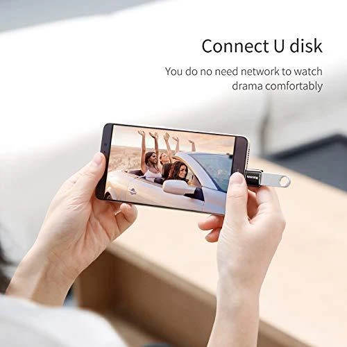 Adapteris Baseus USB C kištukas, micro USB B lizdas, OTG funkcija