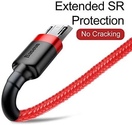 Baseus Cafule Micro USB kabelis 1.5A 2m - Raudonas