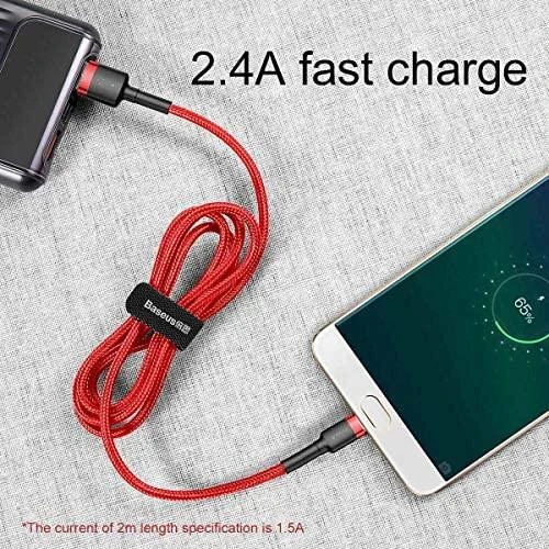 Baseus Cafule Micro USB kabelis 1.5A 2m - Raudonas