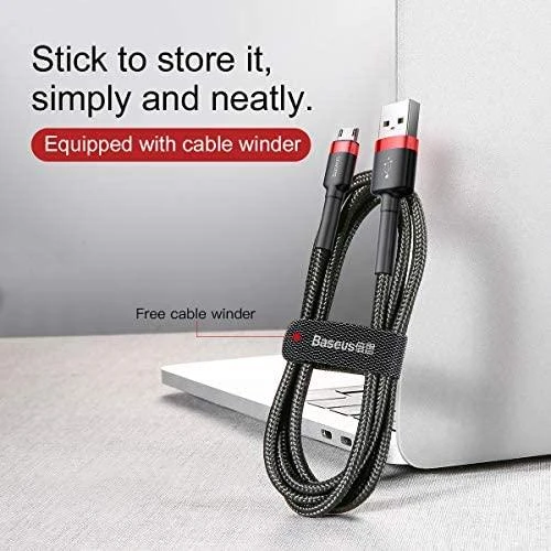 Baseus USB MicroUSB pakrovimo laidas | 1,5A/2m
