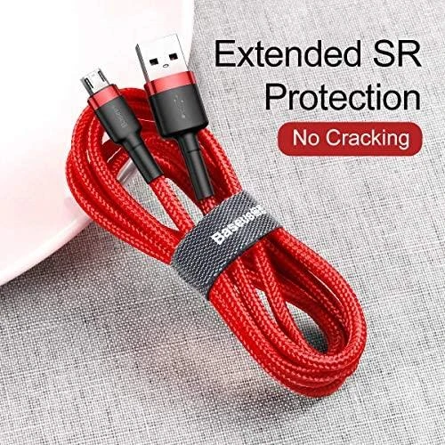 Baseus Cafule Micro USB kabelis 1.5A 2m - Raudonas