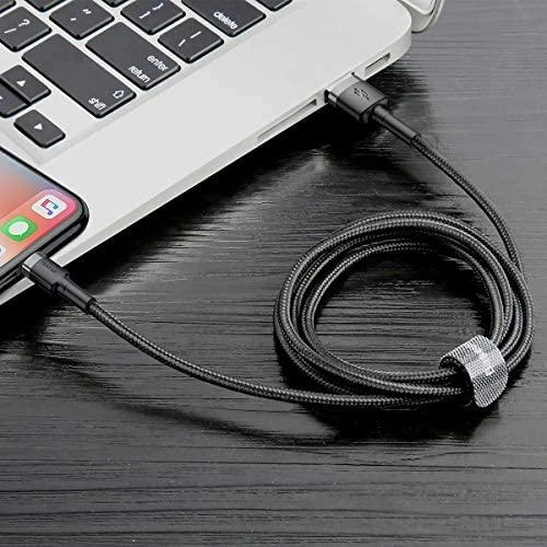 Baseus Cafule USB Lightning kabelis 2.4A 1m - Pilkas / Juodas