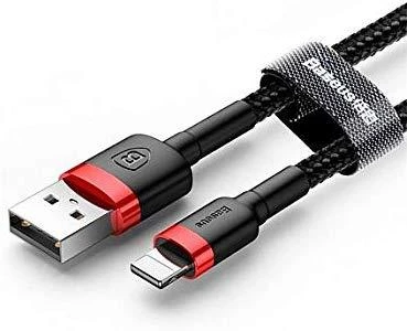 Baseus Cafule USB Lightning kabelis 2.4A 1m - Juoda / Raudona