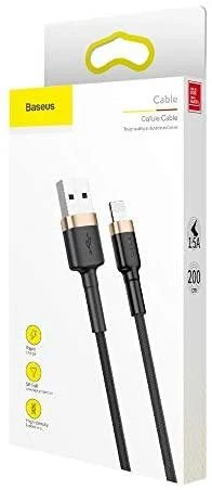 Baseus Cafule kabelis USB - Lightning 1.5A 2m - Auksinis / Juodas
