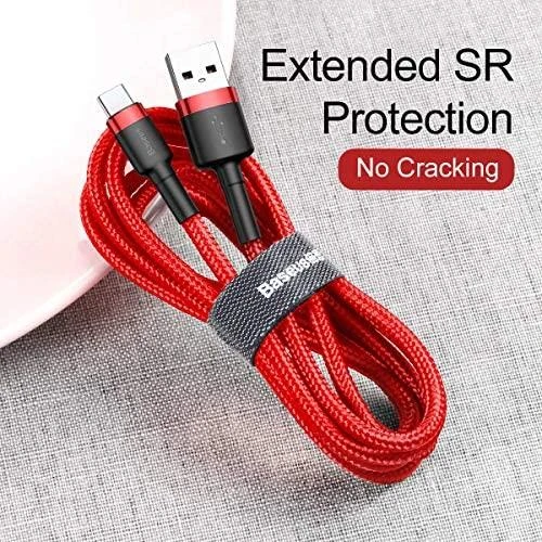 Baseus Cafule kabelis USB-C 2A 2m - Raudonas