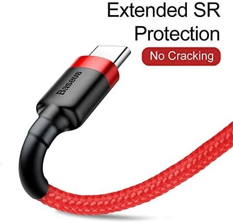 Baseus Cafule kabelis USB-C 2A 2m - Raudonas