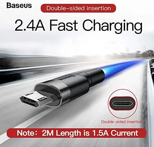 BASEUS CAMKLF-CG1 USB A - microUSB laidas, 2m